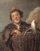 HALS, Frans Portrait of a Woman Holding a Fan af Sweden oil painting reproduction